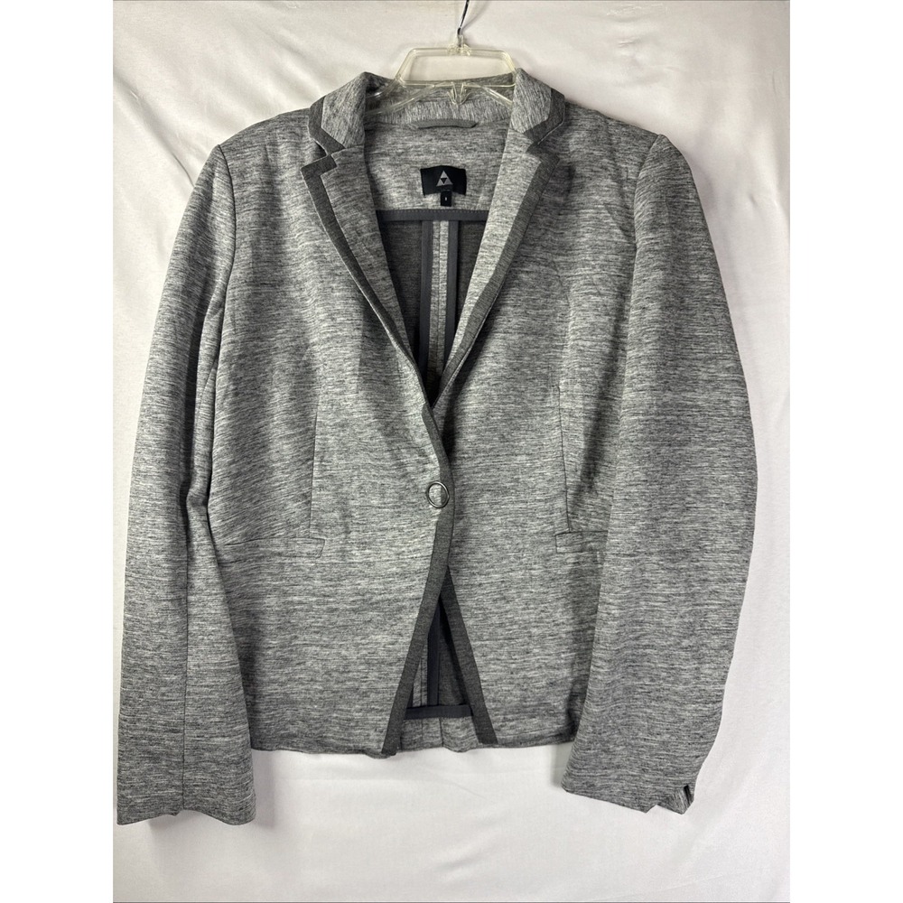 Primark Ladies Blazer Jacket UK Size 8 Charcoal Grey Black Smart Tailored Lined